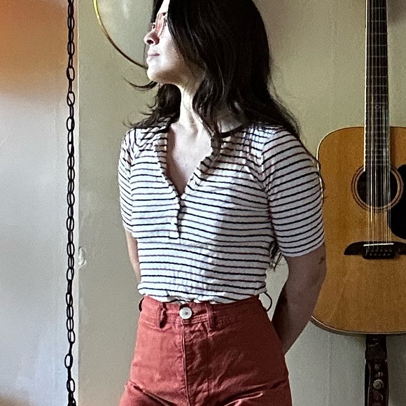 Doen Lucia Tee - Riviera Stripe - XS - Picture 2 of 3